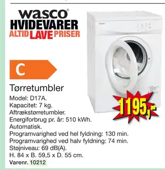 Harald Nyborg Tørretumbler tilbud
