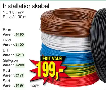 Harald Nyborg Installationskabel tilbud