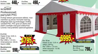 Harald Nyborg Professionelt partytelt PVC tilbud