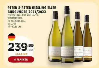 Scandinavian Park PETER & PETER RIESLING ELLER BURGUNDER 2021/2022 tilbud