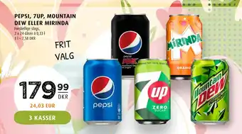 Scandinavian Park PEPSI, 7UP, MOUNTAIN DEW ELLER MIRINDA tilbud