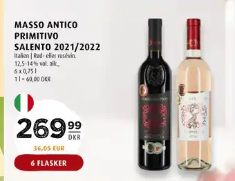 Scandinavian Park MASSO ANTICO PRIMITIVO SALENTO 2021/2022 tilbud
