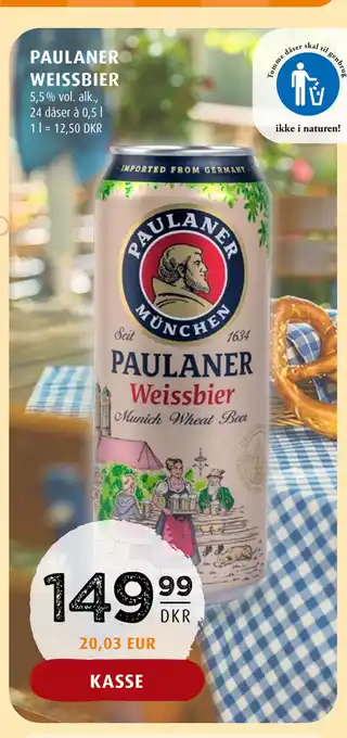 Scandinavian Park PAULANER WEISSBIER tilbud