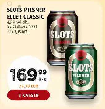 Scandinavian Park SLOTS PILSNER ELLER CLASSIC tilbud