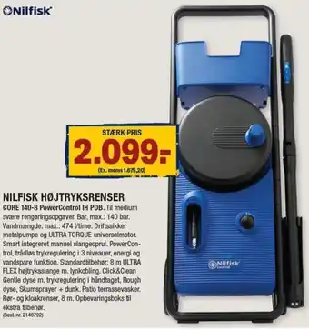 Stark Nilfisk Højtryksrenser Core 140-8 PowerControl IH PDB tilbud