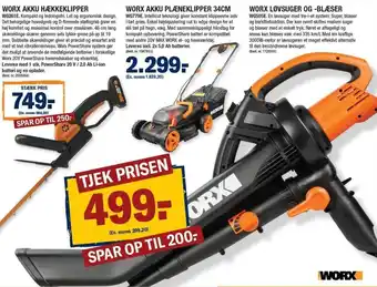 Worx Løvsuger Og Blæser WG505E