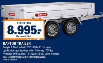 Stark Raptor Trailer tilbud