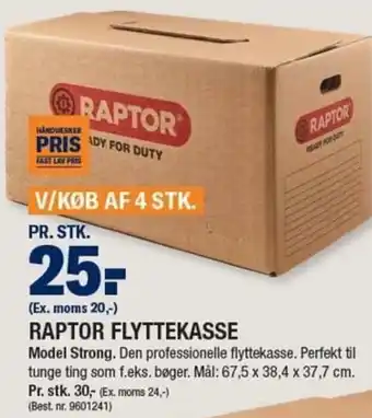 Raptor Flyttekasse Model Strong