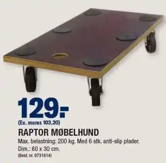 Raptor Møbelhund 200kg