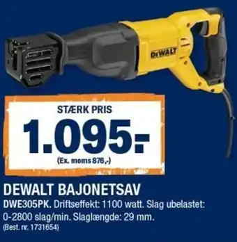 Stark Dewalt Bajonetsav DWE305PK tilbud