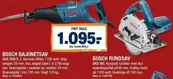 Stark Bosch Bajonetsav, Bosch Rundsav tilbud