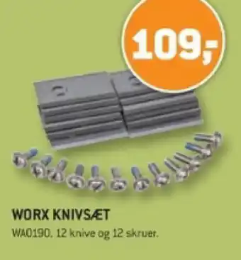 XL-BYG WORX KNIVSÆT tilbud