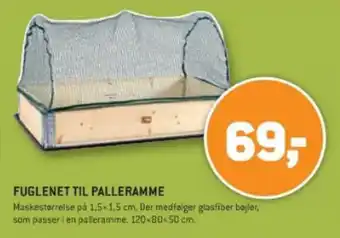 XL-BYG FUGLENET TIL PALLERAMME tilbud