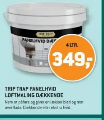 XL-BYG TRIP TRAP PANELHVID LOFTMALING DÆKKENDE tilbud