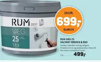 XL-BYG RUM VÆG 25 HALVMAT KØKKEN & BAD tilbud