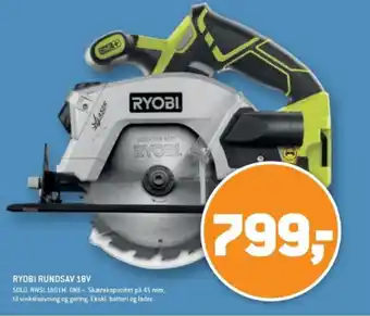 RYOBI RUNDSAV 18V