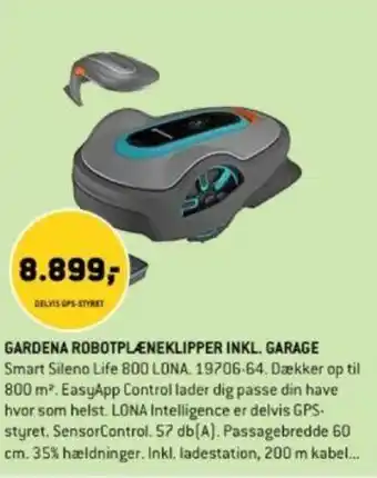XL-BYG GARDENA ROBOTPLÆNEKLIPPER INKL. GARAGE tilbud