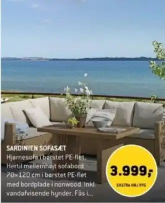 XL-BYG SARDINIEN SOFASÆT tilbud