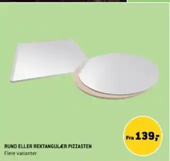 XL-BYG RUND ELLER REKTANGULÆR PIZZASTEN tilbud