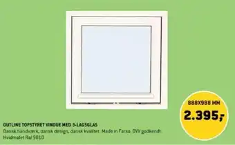 XL-BYG OUTLINE TOPSTYRET VINDUE MED 3-LAGSGLAS tilbud