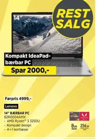 Power 14" BÆRBAR PC 82R0004AMX tilbud
