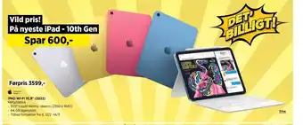 Power IPAD WI-FI 10,9" (2022) MPQ03KNA tilbud