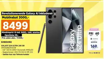 Power GALAXY S24 ULTRA 256 GB SMS928BZKGEUB tilbud
