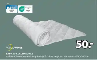 JYSK BASIC T5 RULLEMADRAS tilbud