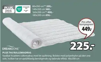 JYSK PLUS T45 RULLEMADRAS tilbud