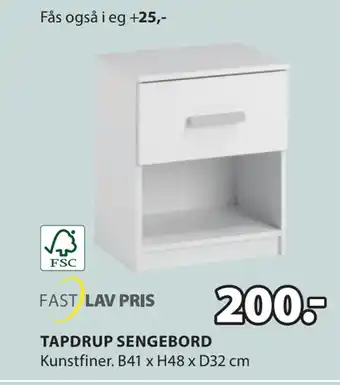 JYSK TAPDRUP SENGEBORD tilbud