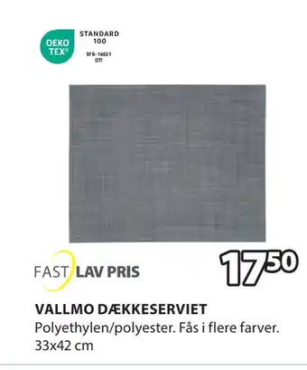 JYSK VALLMO DÆKKESERVIET tilbud