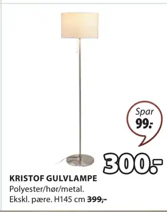 JYSK KRISTOF GULVLAMPE tilbud