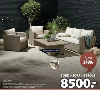 JYSK STAVERN BORD + SOFA + 2 STOLE tilbud