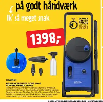 jem & fix HØJTRYKSRENSER CORE 140-6 POWERCONTROL HOME tilbud