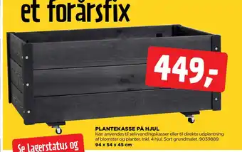 jem & fix PLANTEKASSE PÅ HJUL tilbud