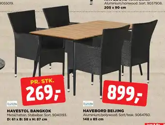jem & fix HAVESTOL BANGKOK tilbud