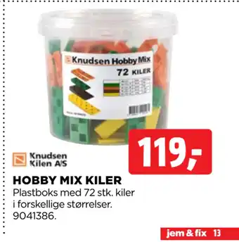 jem & fix HOBBY MIX KILER tilbud