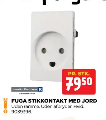 jem & fix FUGA STIKKONTAKT MED JORD tilbud