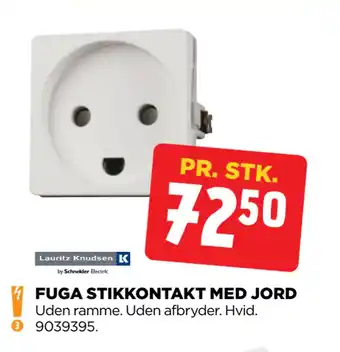 jem & fix FUGA STIKKONTAKT MED JORD tilbud