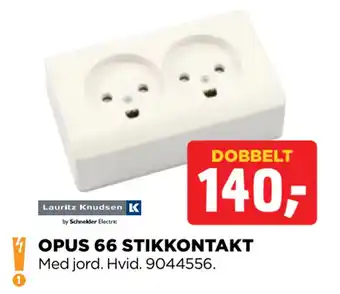 jem & fix OPUS 66 STIKKONTAKT tilbud