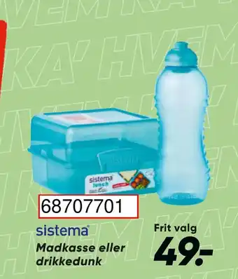 sistema Madkasse eller drikkedunk