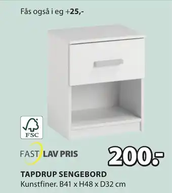 JYSK TAPDRUP SENGEBORD tilbud