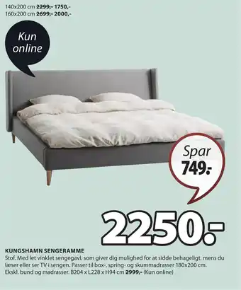 JYSK KUNGSHAMN SENGERAMME tilbud