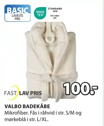 JYSK VALBO BADEKÅBE tilbud