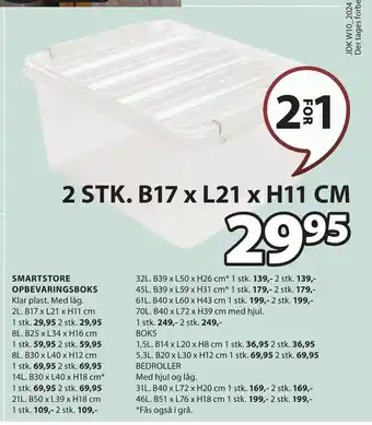 JYSK SMARTSTORE OPBEVARINGSBOKS tilbud