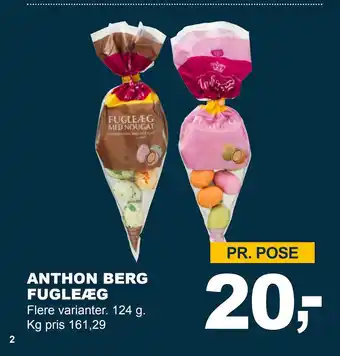 Let-Køb ANTHON BERG FUGLEÆG tilbud