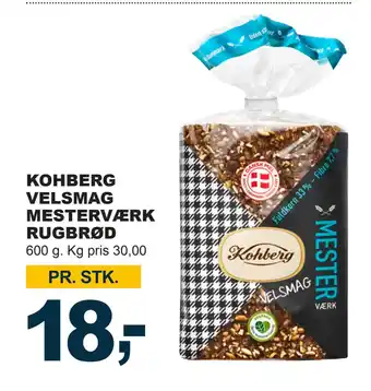 Let-Køb KOHBERG VELSMAG MESTERVÆRK RUGBRØD tilbud