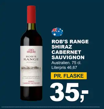 Let-Køb ROB’S RANGE SHIRAZ CABERNET SAUVIGNON tilbud