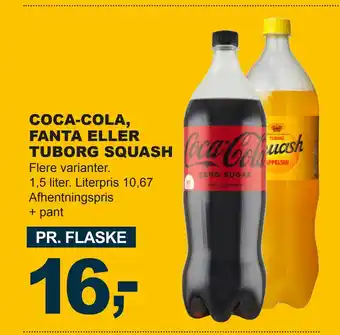 Let-Køb COCA-COLA, FANTA ELLER TUBORG SQUASH tilbud