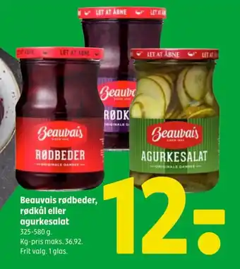 Coop 365 Beauvais rødbeder, rødkål eller agurkesalat tilbud